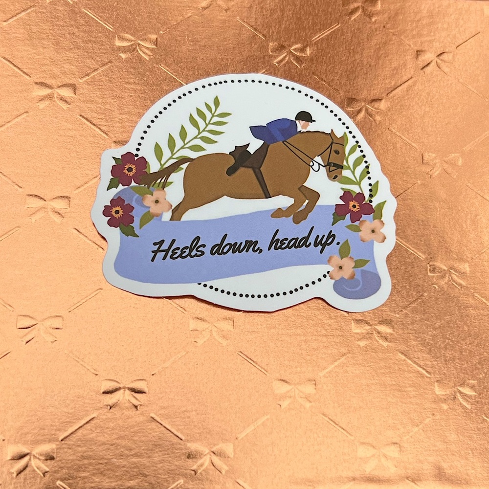 Etiquette Equestrian Horse Girl Cowboy CowGirl Single Waterproof Sticker